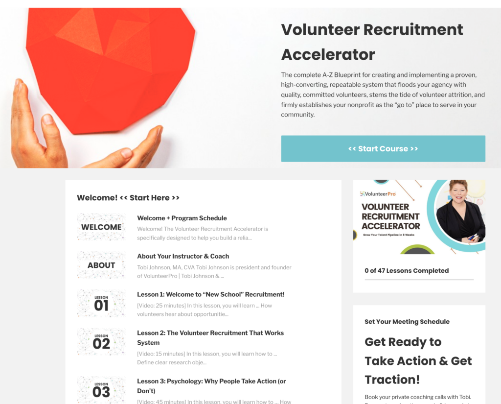 Volunteer Recruitment strategies acceler