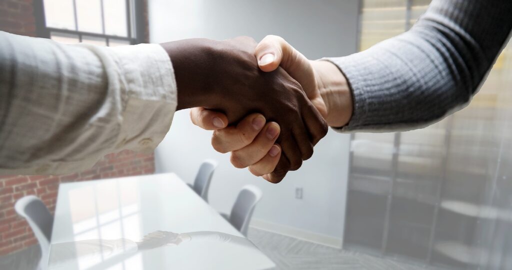 volunteer matching handshake